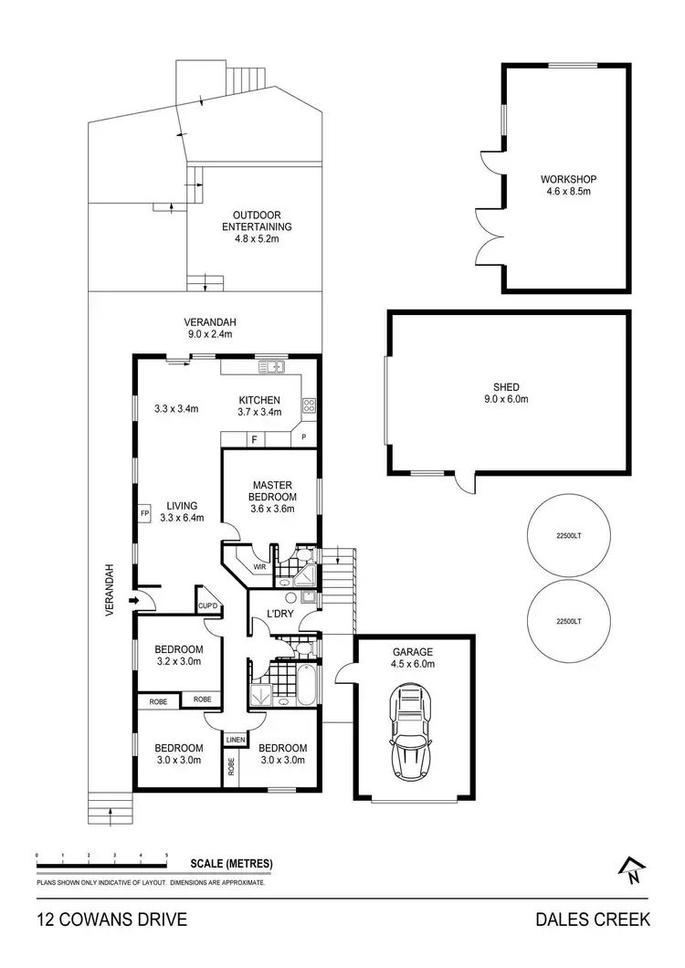 Floorplan of Homely rural property listing, 12 Cowans Drive, Dales Creek VIC 3341