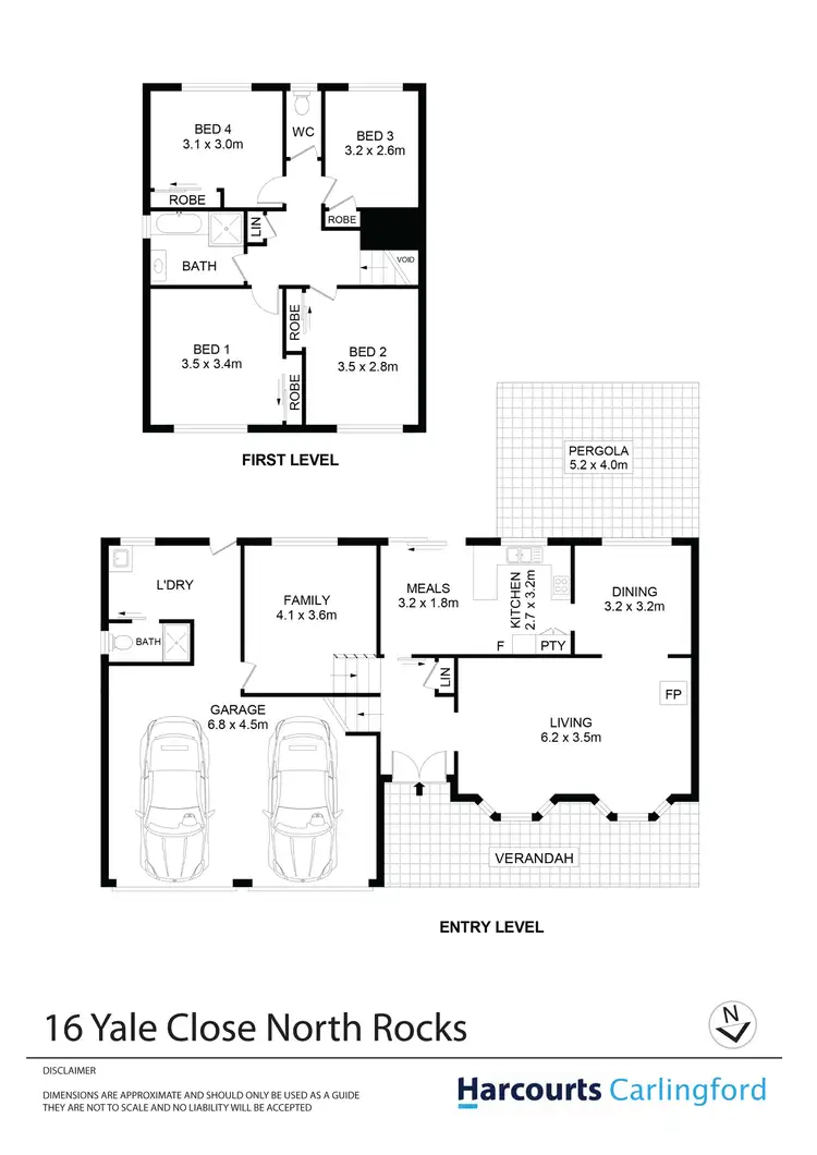 Floorplan of Homely house listing, 16 Yale Close, North Rocks NSW 2151