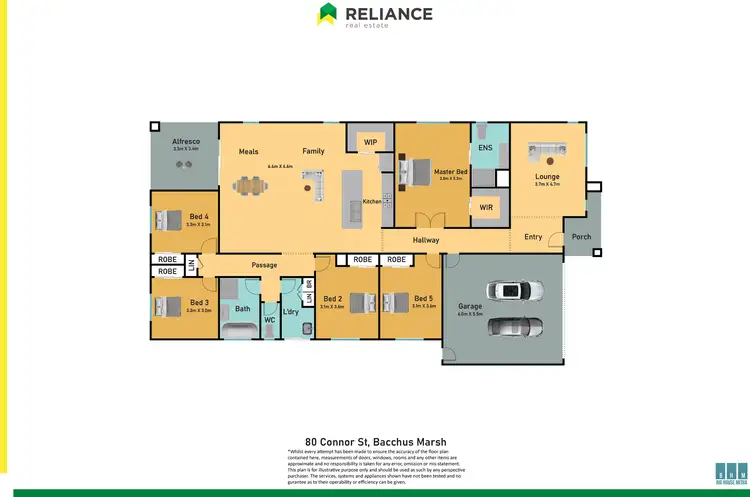 Floorplan of Homely house listing, 80 Connor Street, Bacchus Marsh VIC 3340