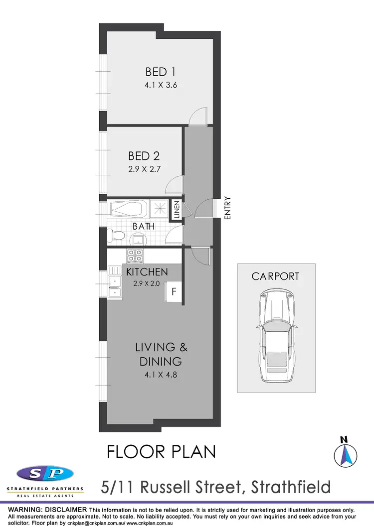 Floorplan of Homely unit listing, 5/9-11 Russell Street, Strathfield NSW 2135