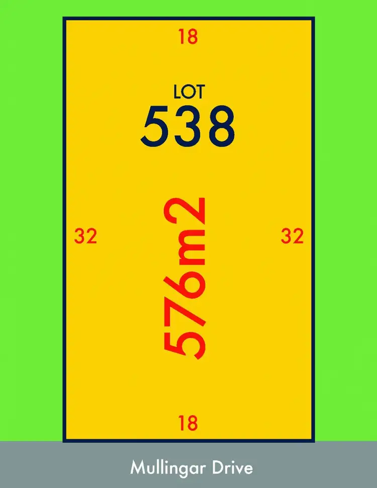 Floorplan of Homely land listing, LOT Lot 538, 50 Mullingar Drive, Alfredton VIC 3350