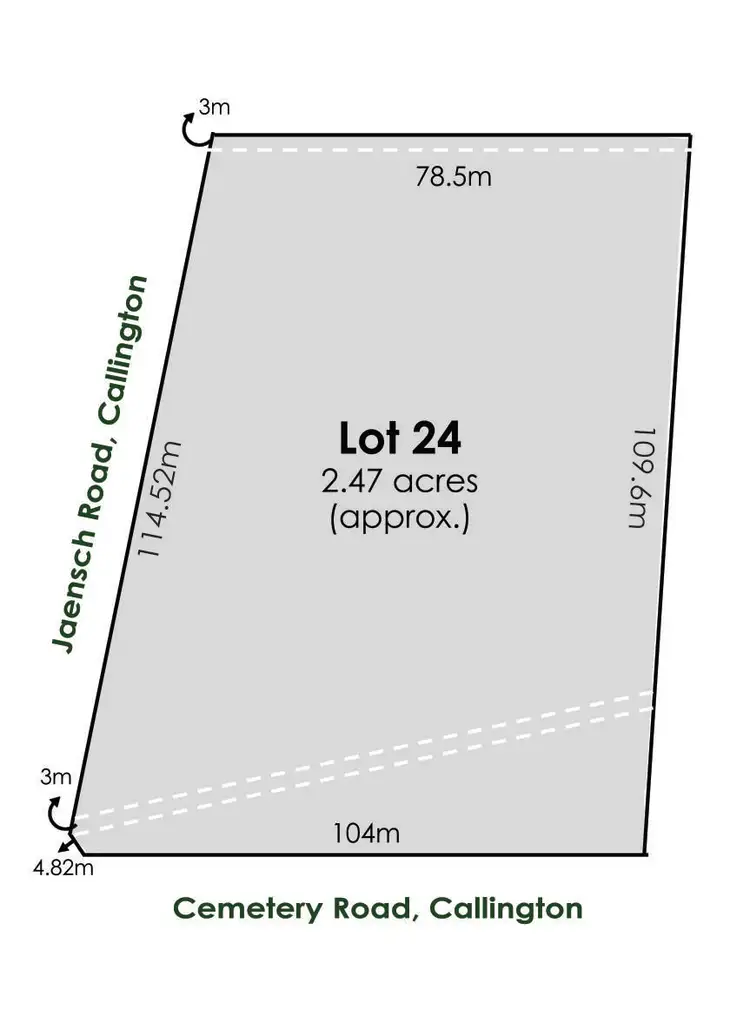 Floorplan of Homely land listing, LOT 24 Cemetery Road, Callington SA 5254