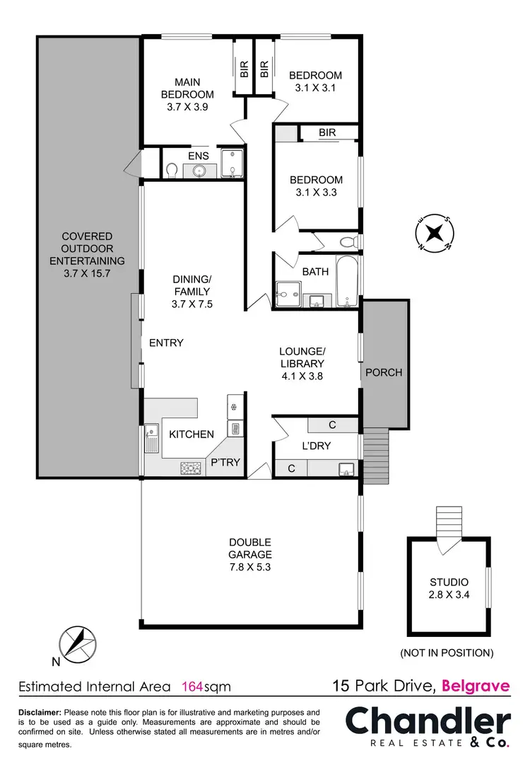Floorplan of Homely house listing, 15 Park Drive, Belgrave VIC 3160