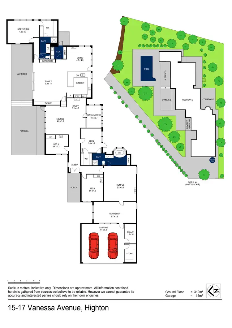 Floorplan of Homely house listing, 15-17 Vanessa Avenue, Highton VIC 3216