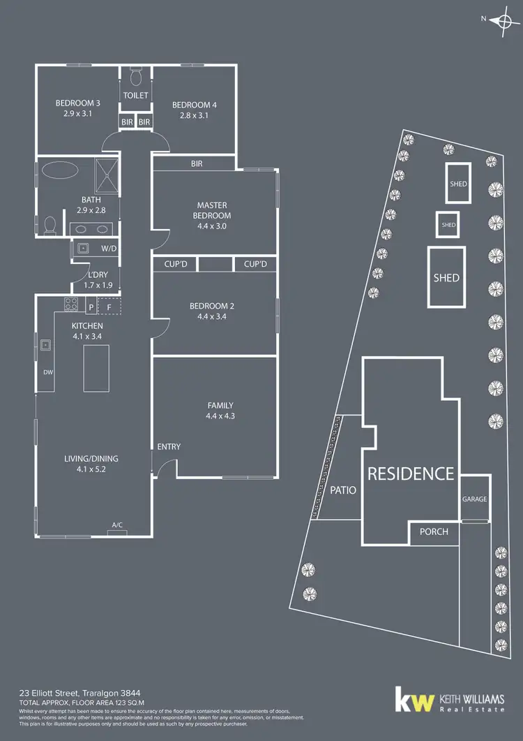 Floorplan of Homely house listing, 23 Elliott Street, Traralgon VIC 3844