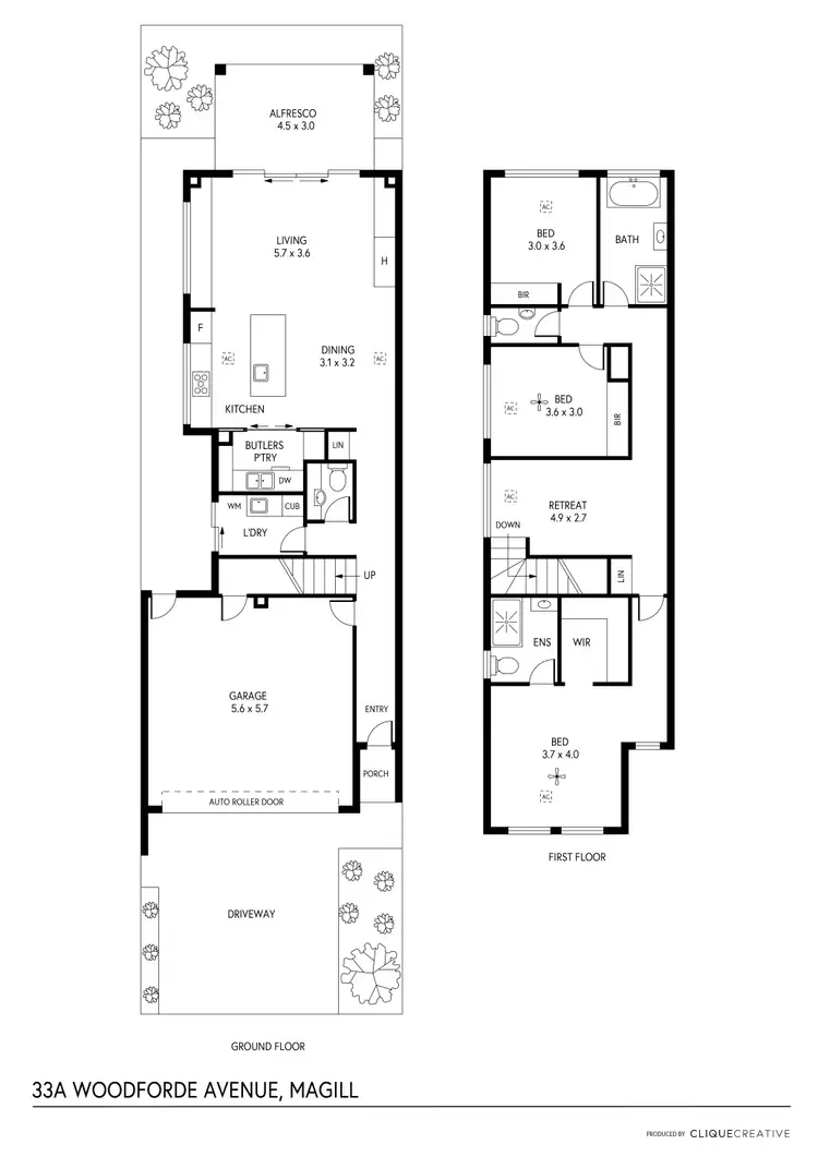 Floorplan of Homely house listing, 33A Woodforde Road, Magill SA 5072