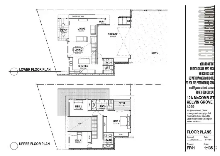 Floorplan of Homely townhouse listing, 12a McComb Street, Kelvin Grove QLD 4059