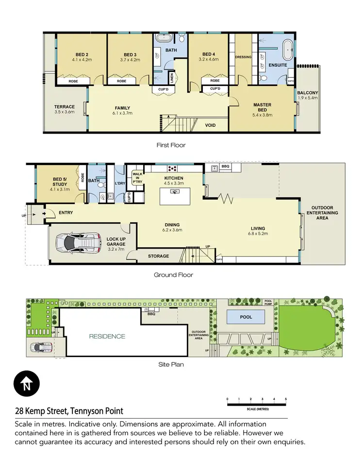 Floorplan of Homely semi-detached listing, 28 Kemp Street, Tennyson Point NSW 2111
