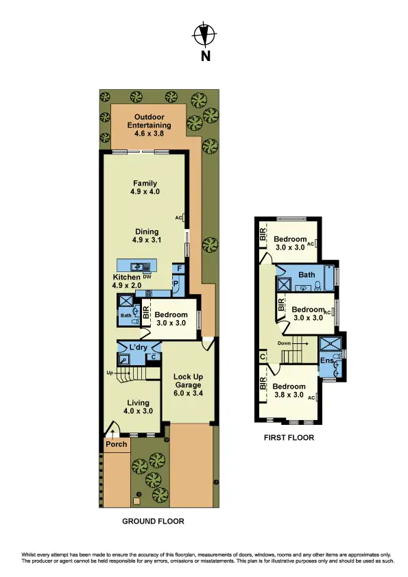 Floorplan of Homely townhouse listing, 4 Gayle Close, Sunshine West VIC 3020