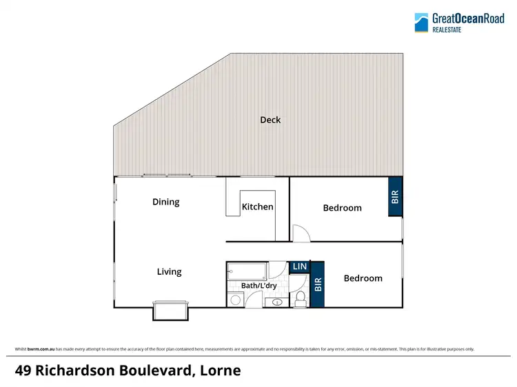 Floorplan of Homely house listing, 49 Richardson Boulevard, Lorne VIC 3232