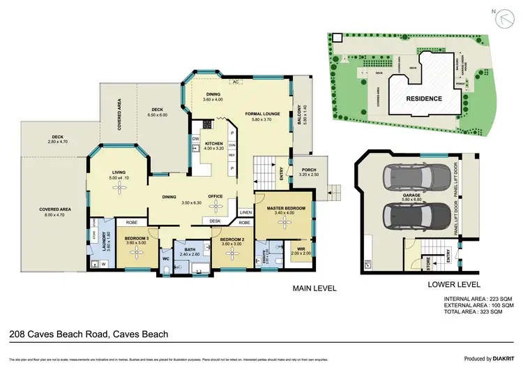 Floorplan of Homely house listing, 208 Caves Beach Road, Caves Beach NSW 2281