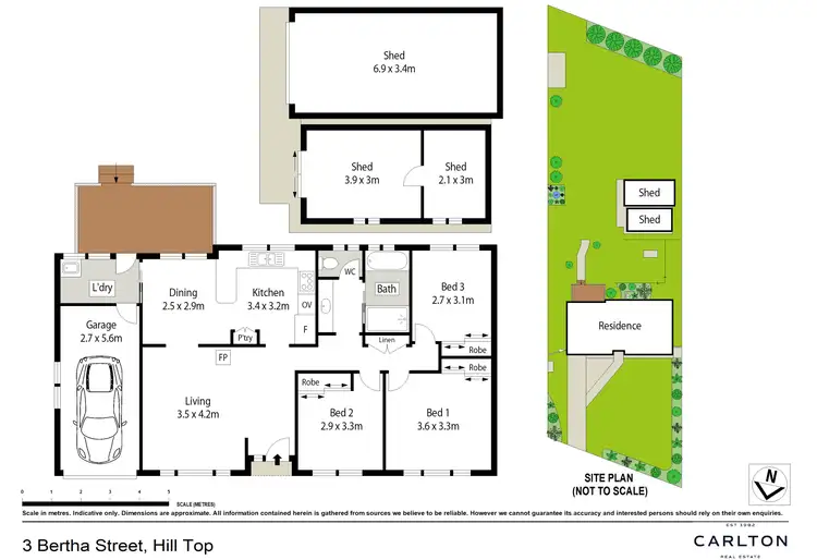 Floorplan of Homely house listing, 3 Bertha Street, Hill Top NSW 2575