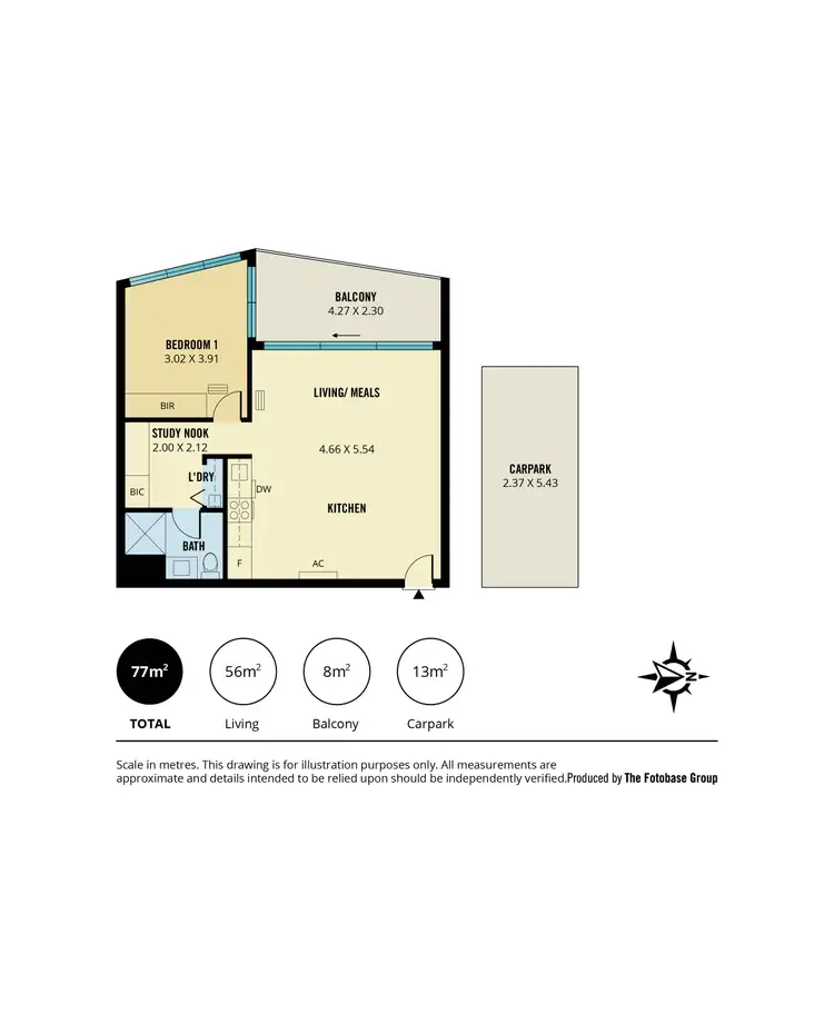 Floorplan of Homely apartment listing, 2209/421 King William Street, Adelaide SA 5000