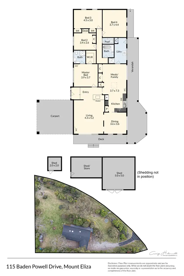 Floorplan of Homely house listing, 115 Baden Powell Drive, Mount Eliza VIC 3930
