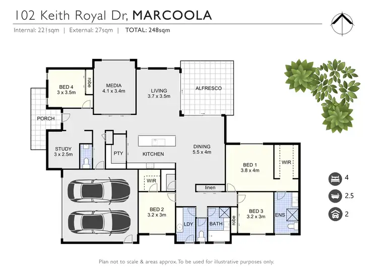 Floorplan of Homely house listing, 102 Keith Royal Drive, Marcoola QLD 4564