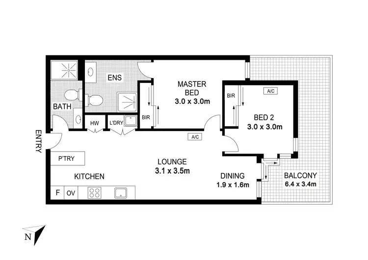 Floorplan of Homely apartment listing, G02/658-660 Blackburn Road, Notting Hill VIC 3168