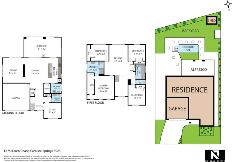 Floorplan of Homely house listing, 12 Mclaren Chase, Caroline Springs VIC 3023