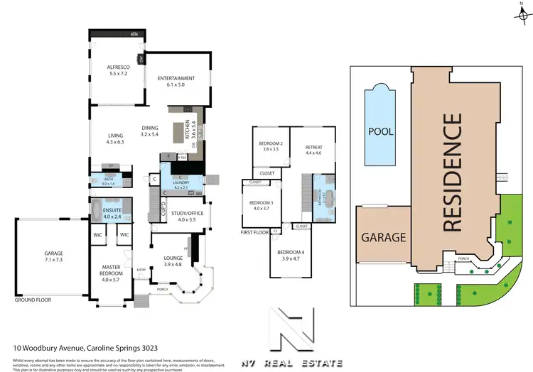 Floorplan of Homely house listing, 10 Woodbury Avenue, Caroline Springs VIC 3023