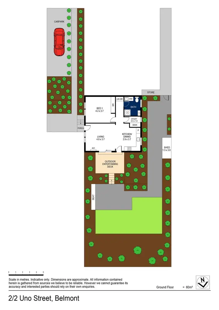 Floorplan of Homely unit listing, 2/2 Uno Street, Belmont VIC 3216