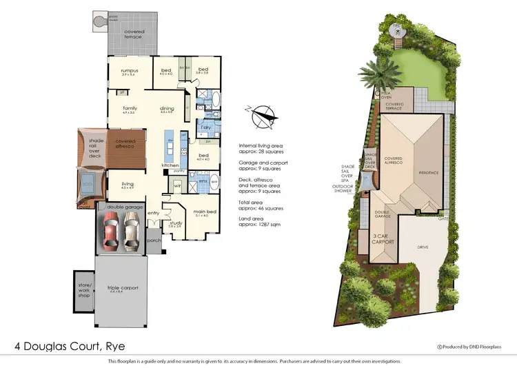 Floorplan of Homely house listing, 4 Douglas Court, Rye VIC 3941