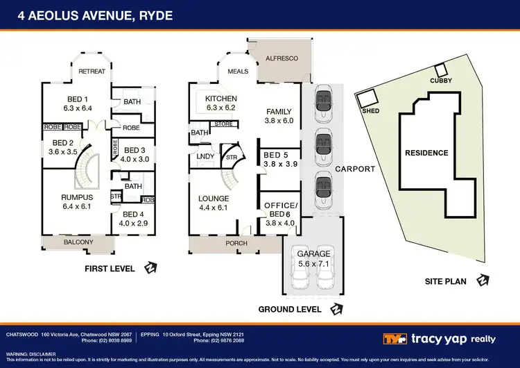 Floorplan of Homely house listing, 4 Aeolus Avenue, Ryde NSW 2112