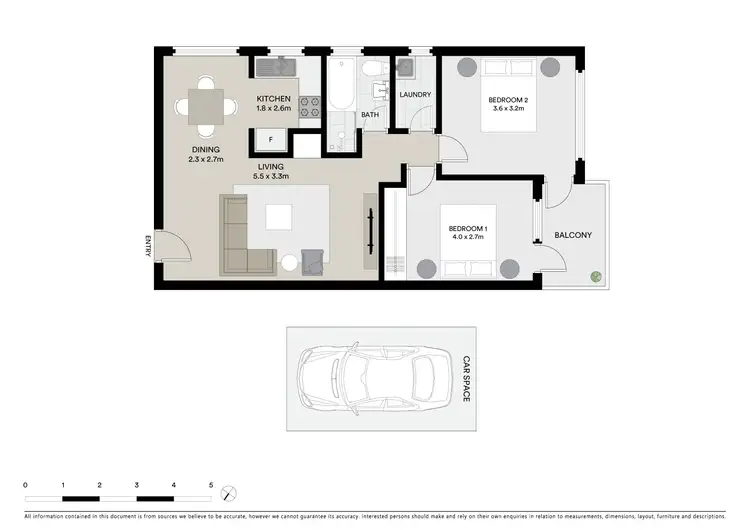 Floorplan of Homely unit listing, 8/5 Nelson Street, Penshurst NSW 2222