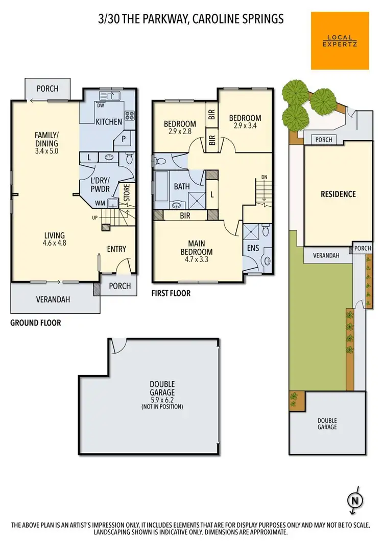Floorplan of Homely unit listing, 3/30 The Parkway, Caroline Springs VIC 3023
