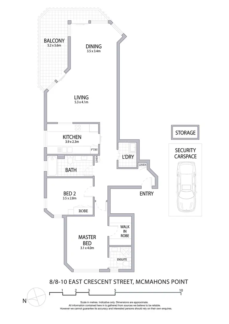 Floorplan of Homely apartment listing, 8/8-10 East Crescent Street, Mcmahons Point NSW 2060