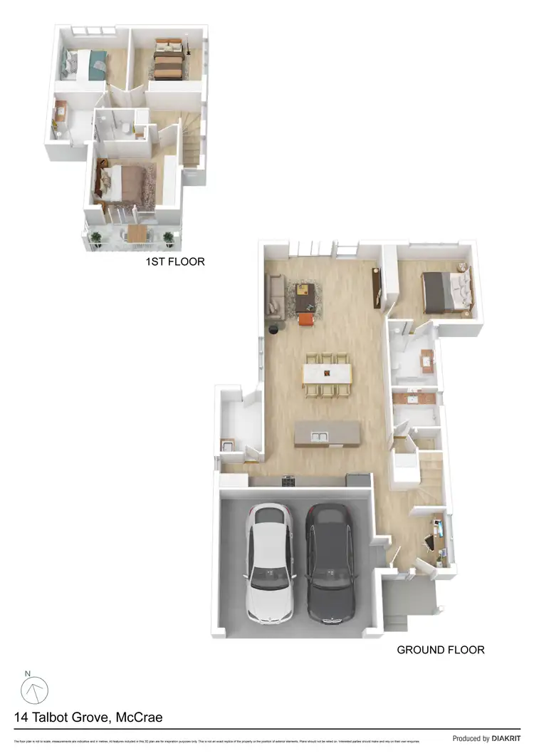 Floorplan of Homely house listing, 14 Talbot Grove, Mccrae VIC 3938