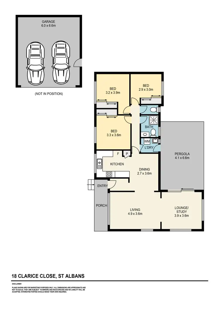 Floorplan of Homely house listing, 18 Clarice Close, St Albans VIC 3021
