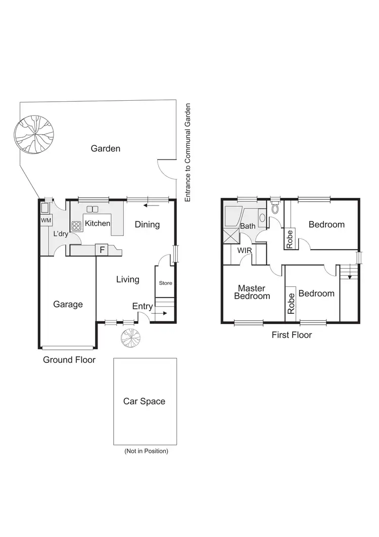 Floorplan of Homely townhouse listing, 6/6-8 Greig Court, Elwood VIC 3184