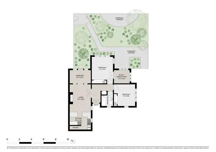Floorplan of Homely apartment listing, 8/58 Grey Street, St Kilda VIC 3182
