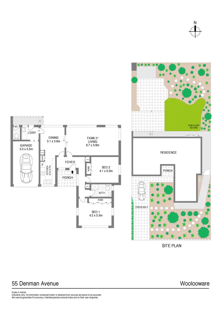 Floorplan of Homely house listing, 55 Denman Avenue, Woolooware NSW 2230
