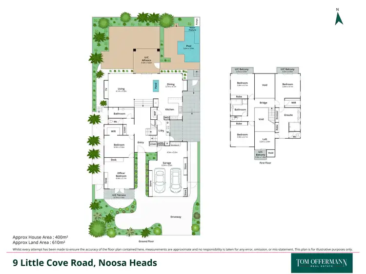 Floorplan of Homely house listing, 9 Little Cove Road, Noosa Heads QLD 4567