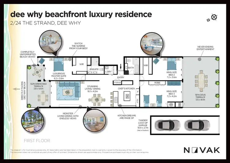 Floorplan of Homely apartment listing, 2/24 The Strand, Dee Why NSW 2099