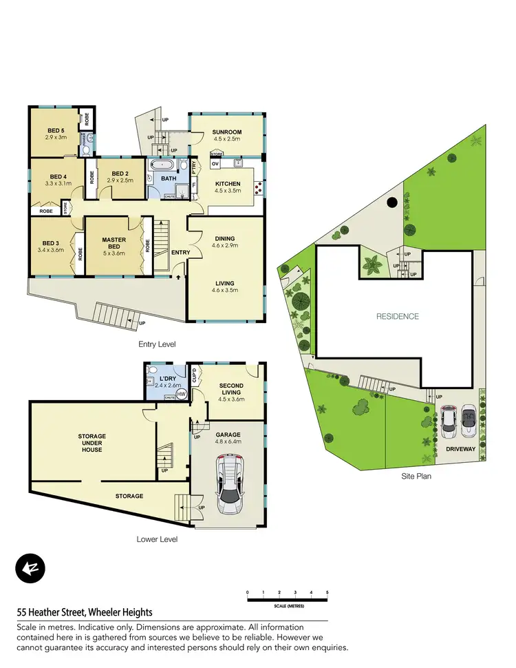 Floorplan of Homely house listing, 55 Heather Street, Wheeler Heights NSW 2097