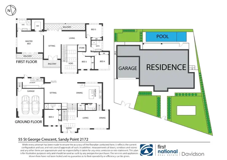 Floorplan of Homely house listing, 55 St George Crescent, Sandy Point NSW 2172