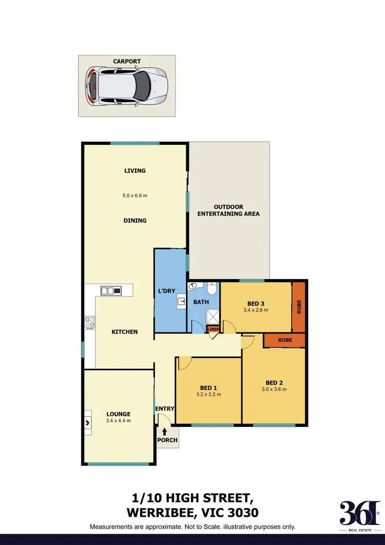 Floorplan of Homely unit listing, 1/10 High Street, Werribee VIC 3030