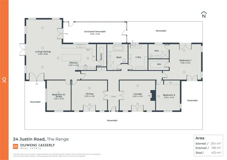 Floorplan of Homely house listing, 24 Justin Road, The Range SA 5172