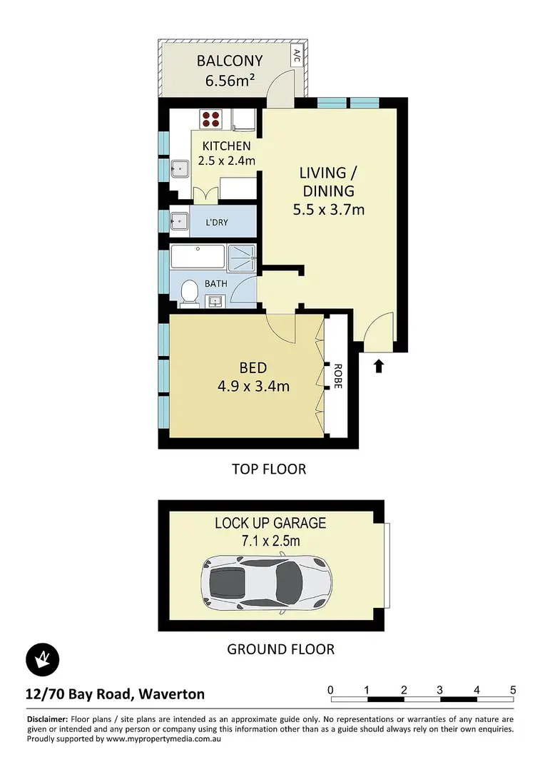 Floorplan of Homely apartment listing, 12/70 Bay Road, Waverton NSW 2060