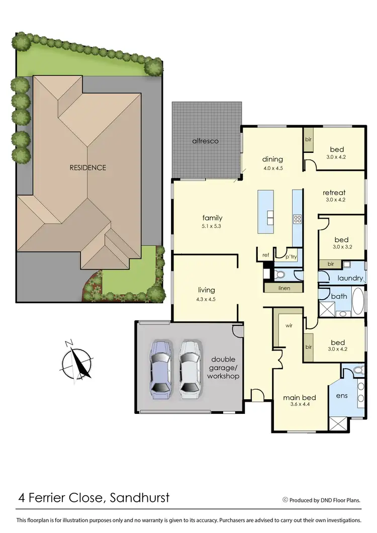 Floorplan of Homely house listing, 4 Ferrier Close, Sandhurst VIC 3977