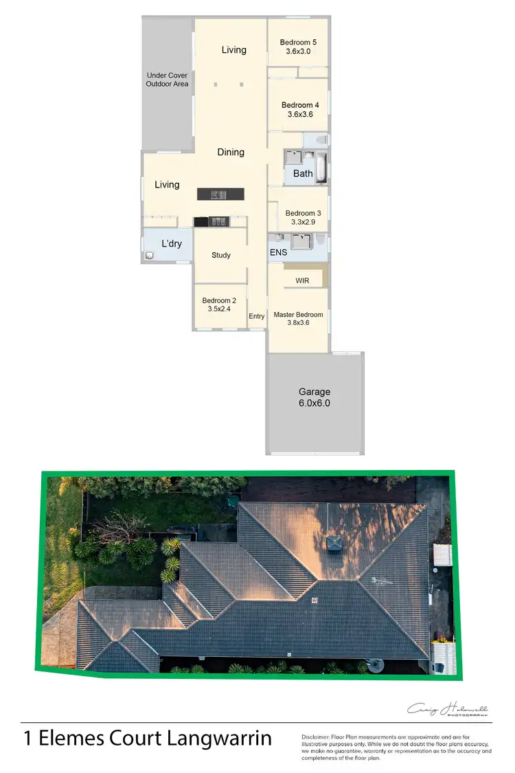 Floorplan of Homely house listing, 1 Elemes Court, Langwarrin VIC 3910