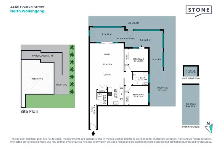Floorplan of Homely apartment listing, 4/46 Bourke Street, North Wollongong NSW 2500