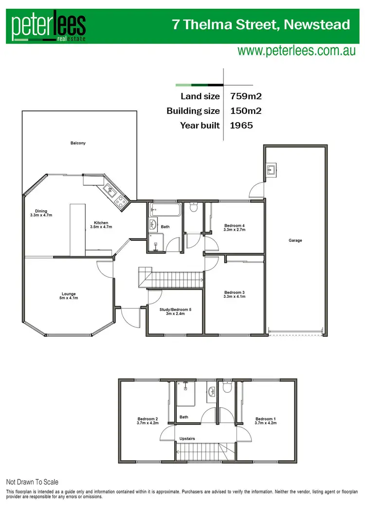 Floorplan of Homely house listing, 7 Thelma Street, Newstead TAS 7250