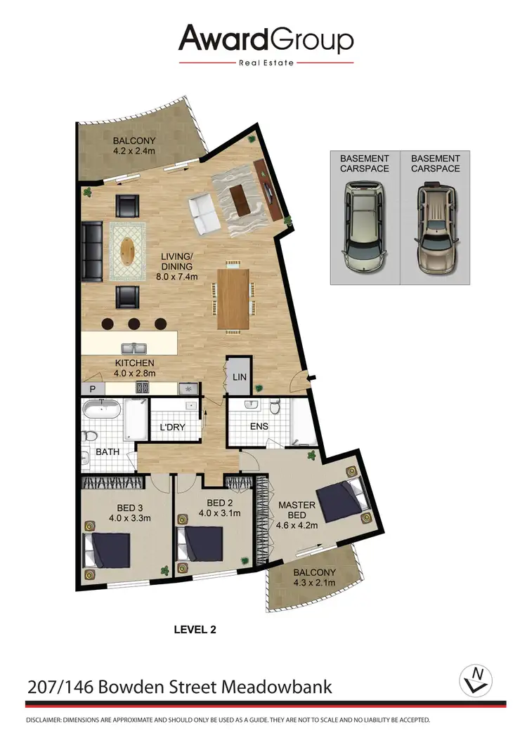 Floorplan of Homely unit listing, 207/146 Bowden Street, Meadowbank NSW 2114