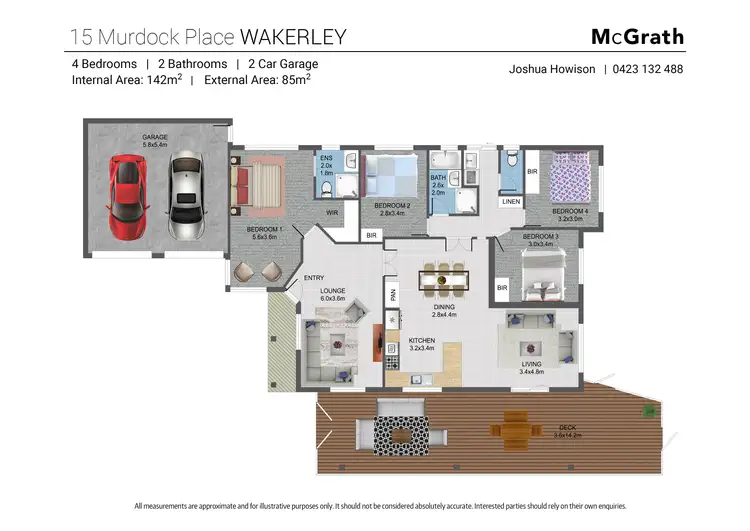 Floorplan of Homely house listing, 15 Murdock Place, Wakerley QLD 4154