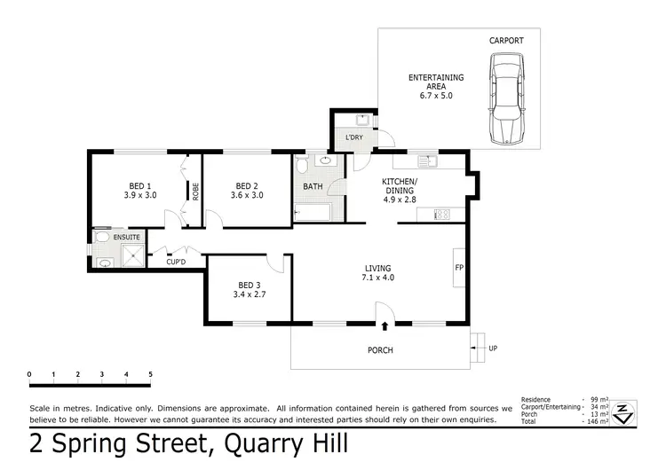 Floorplan of Homely house listing, 2 Spring Street, Quarry Hill VIC 3550