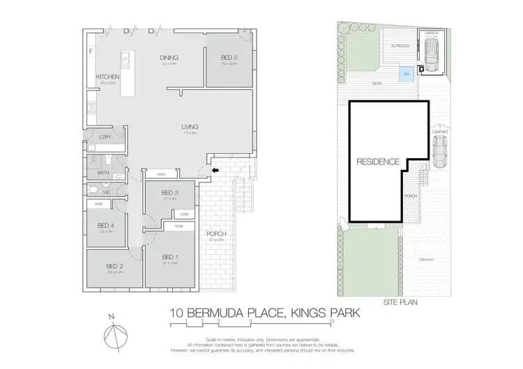 Floorplan of Homely house listing, 10 Bermuda Place, Kings Park NSW 2148