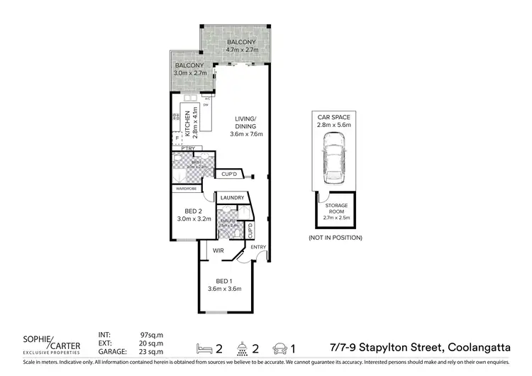 Floorplan of Homely unit listing, 7/7-9 Stapylton Street, Coolangatta QLD 4225