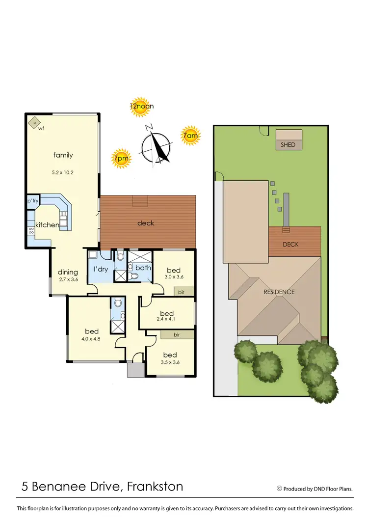 Floorplan of Homely house listing, 5 Benanee Drive, Frankston VIC 3199